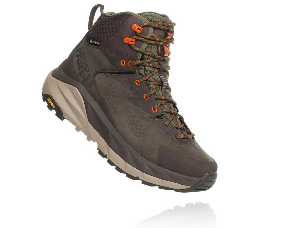 Hoka One One Kaha Gore-Tex - Men Hiking Boots - Brown,Australia MVX-416852